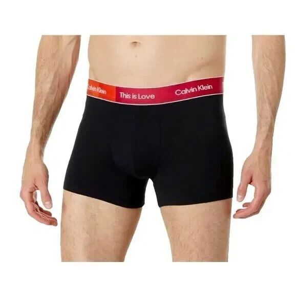 CALVIN KLEIN Mens Medium Boxer Briefs This is Love Pride - Picture 1 of 5